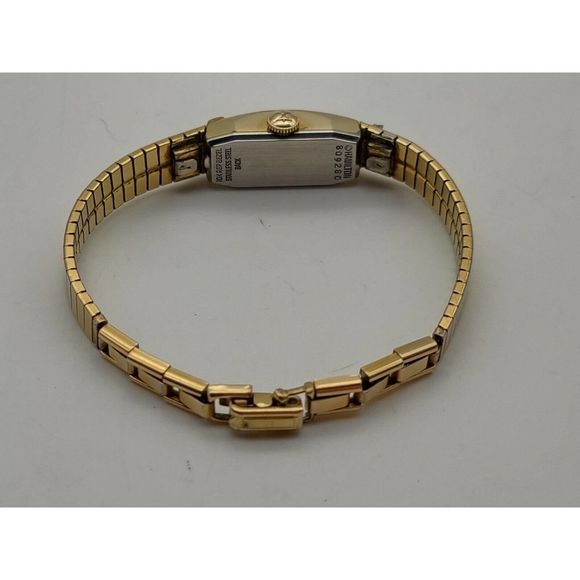 Vintage Hamilton Watch Ladies Gold Tone 10Kt RGP Diamonds New Battery main image 4